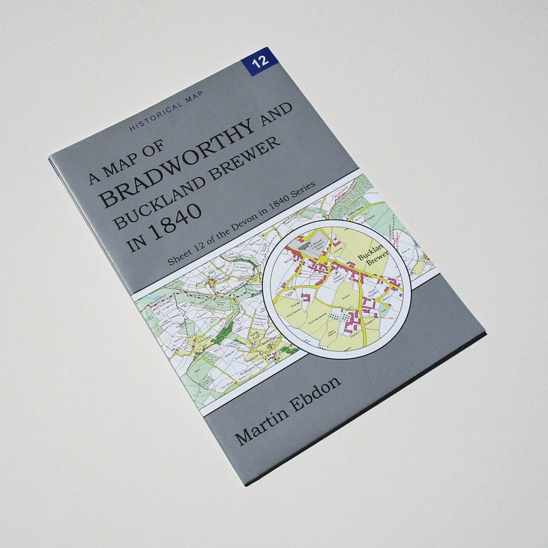 A Map of Bradworthy and Buckland Brewer in 1840